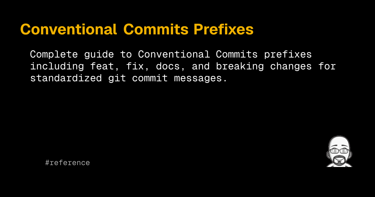Conventional Commits Prefixes